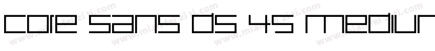 Core Sans DS 45 Medium RegularV字体转换